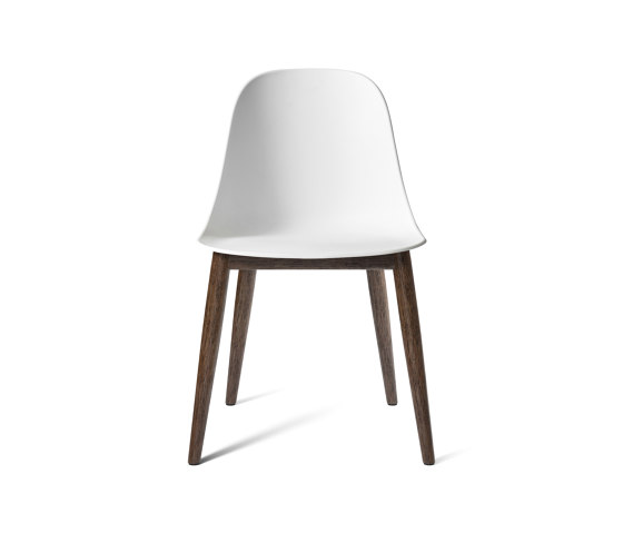 Harbour Side Dining Chair | Dark Stained Oak, White Plastic | Stühle | Audo Copenhagen