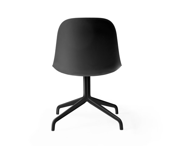 Harbour Side Dining Chair, Star Base W.Swivel | Black Aluminium, Black Plastic | Chairs | Audo Copenhagen