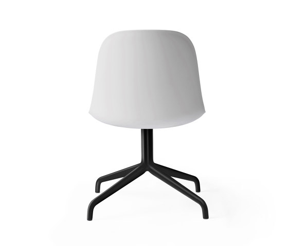 Harbour Side Dining Chair, Star Base W.Swivel | Black Aluminium, Light Grey Plastic | Stühle | Audo Copenhagen