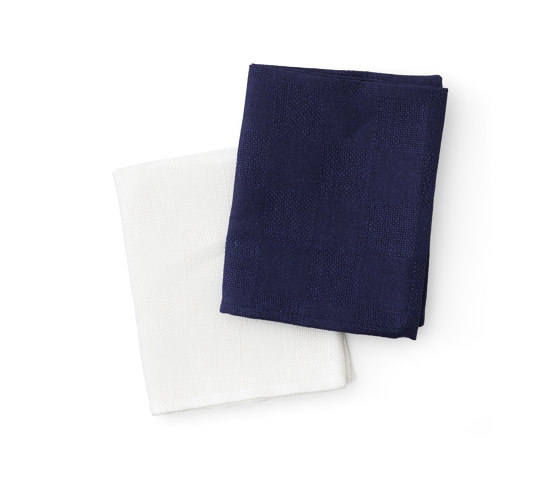 Papilio Tea Towel, 40 X 64 | Indigo / White, 2-pack | Dining-table accessories | Audo Copenhagen