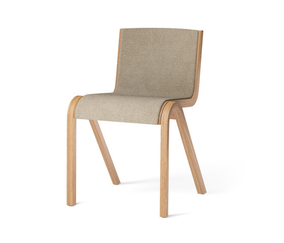 Ready Dining Chair, Front Upholstered | Natural Oak / Audo Bouclé 02 | Sillas | Audo Copenhagen