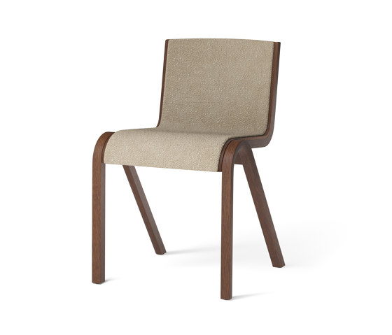Ready Dining Chair, Front Upholstered | Red Stained Oak / MENU Bouclé 02 | Stühle | Audo Copenhagen