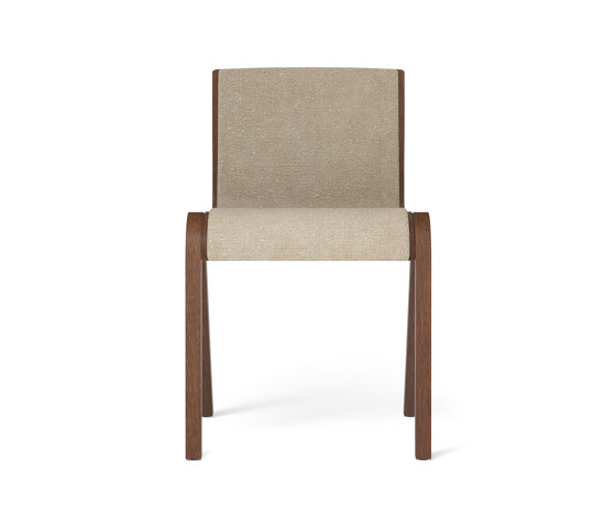 Ready Dining Chair, Front Upholstered | Red Stained Oak / Audo Bouclé 02 | Sillas | Audo Copenhagen