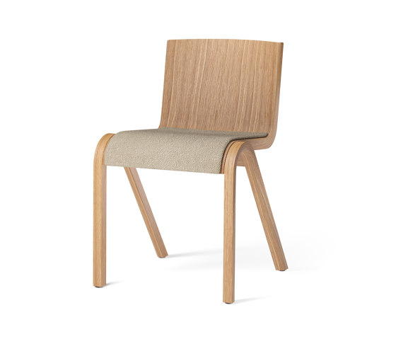 Ready Dining Chair, Seat Upholstered | Natural Oak / Audo Bouclé 02 | Chaises | Audo Copenhagen