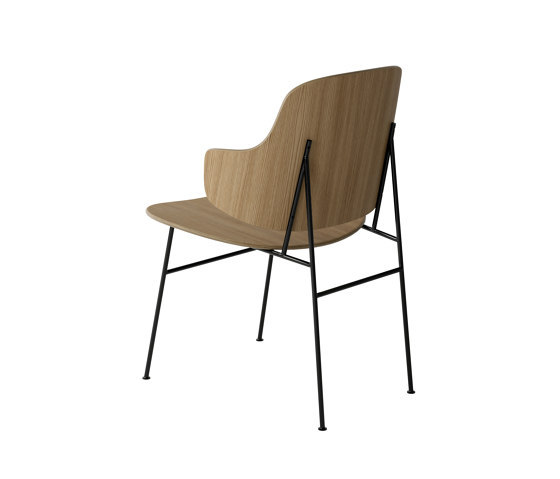 The Penguin Dining Chair, Black Steel | Natural Oak | Sillas | Audo Copenhagen
