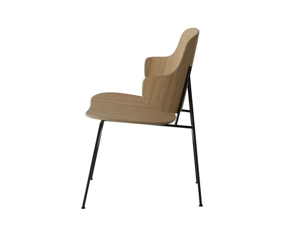 The Penguin Dining Chair, Black Steel | Natural Oak | Stühle | Audo Copenhagen