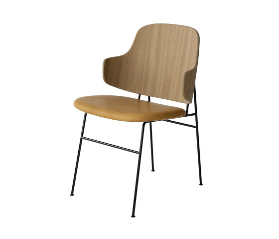 The Penguin Dining Chair, Black Steel | Natural Oak / Dakar 0250 | Sedie | Audo Copenhagen