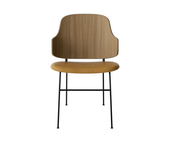 The Penguin Dining Chair, Black Steel | Natural Oak / Dakar 0250 | Stühle | Audo Copenhagen