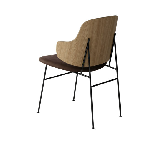 The Penguin Dining Chair, Black Steel | Natural Oak / Dakar 0329 | Chaises | Audo Copenhagen
