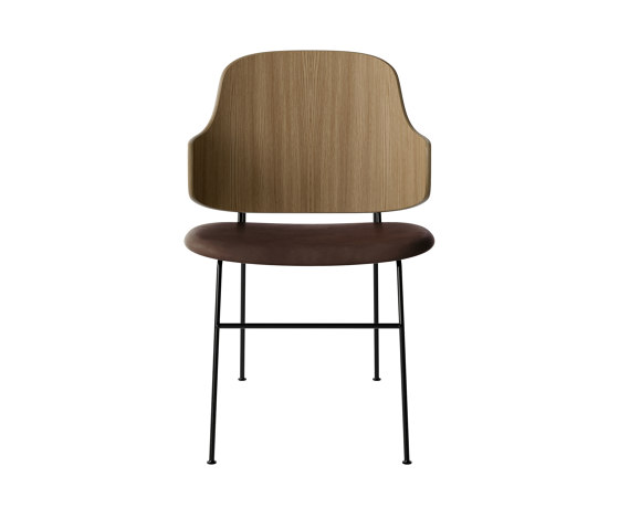 The Penguin Dining Chair, Black Steel | Natural Oak / Dakar 0329 | Sillas | Audo Copenhagen