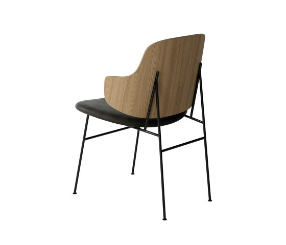 The Penguin Dining Chair, Black Steel | Natural Oak / Dakar 0842 | Chaises | Audo Copenhagen