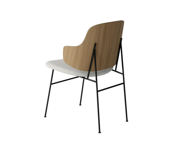 The Penguin Dining Chair, Black Steel | Natural Oak / Hallingdal 110 | Sedie | Audo Copenhagen