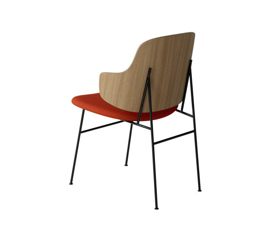 The Penguin Dining Chair, Black Steel | Natural Oak / Hallingdal 600 | Sedie | Audo Copenhagen