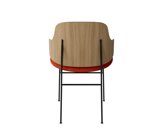 The Penguin Dining Chair, Black Steel | Natural Oak / Hallingdal 600 | Stühle | Audo Copenhagen