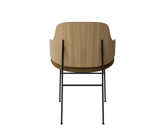 The Penguin Dining Chair, Black Steel | Natural Oak / Re-Wool 448 | Stühle | Audo Copenhagen