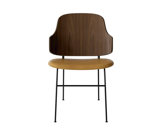The Penguin Dining Chair, Black Steel | Walnut / Dakar 0250 | Sillas | Audo Copenhagen