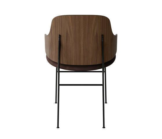 The Penguin Dining Chair, Black Steel | Walnut / Dakar 0329 | Sedie | Audo Copenhagen