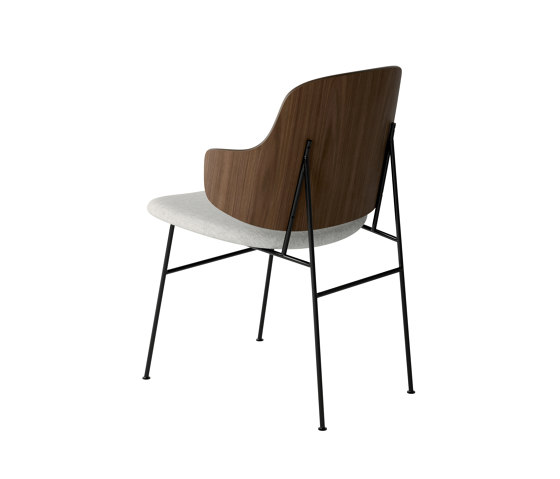 The Penguin Dining Chair, Black Steel | Walnut / Hallingdal 110 | Sillas | Audo Copenhagen