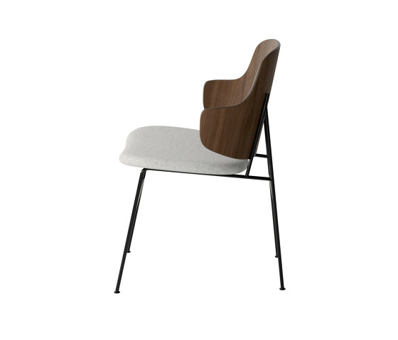 The Penguin Dining Chair, Black Steel | Walnut / Hallingdal 110 | Sedie | Audo Copenhagen