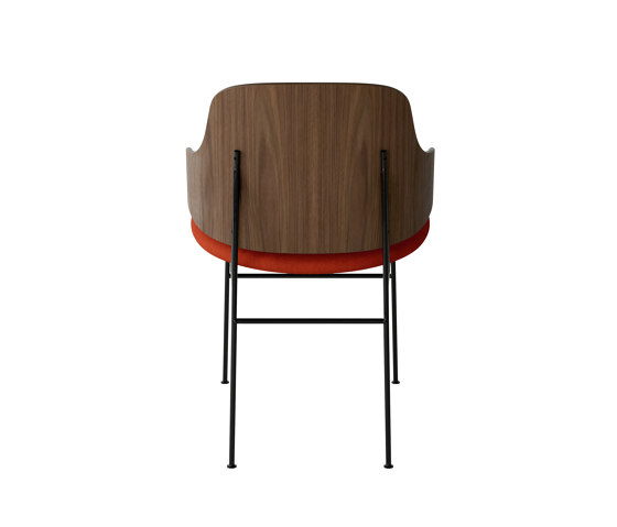The Penguin Dining Chair, Black Steel | Walnut / Hallingdal 600 | Chaises | Audo Copenhagen
