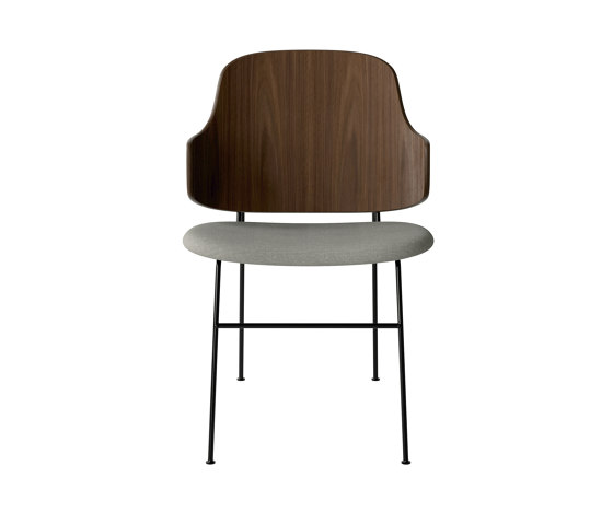 The Penguin Dining Chair, Black Steel | Walnut / Re-Wool 218 | Stühle | Audo Copenhagen