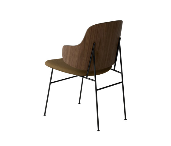 The Penguin Dining Chair, Black Steel | Walnut / Re-Wool 448 | Sedie | Audo Copenhagen