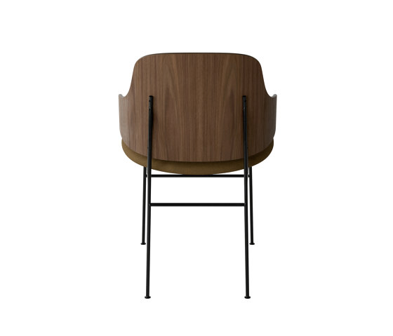The Penguin Dining Chair, Black Steel | Walnut / Re-Wool 448 | Stühle | Audo Copenhagen