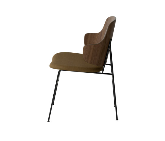 The Penguin Dining Chair, Black Steel | Walnut / Re-Wool 448 | Chairs | Audo Copenhagen