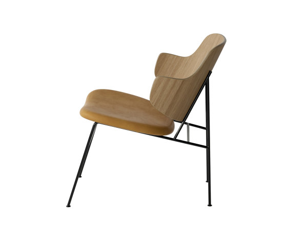 The Penguin Lounge Chair, Black Steel | Natural Oak / Dakar 0250 | Fauteuils | Audo Copenhagen