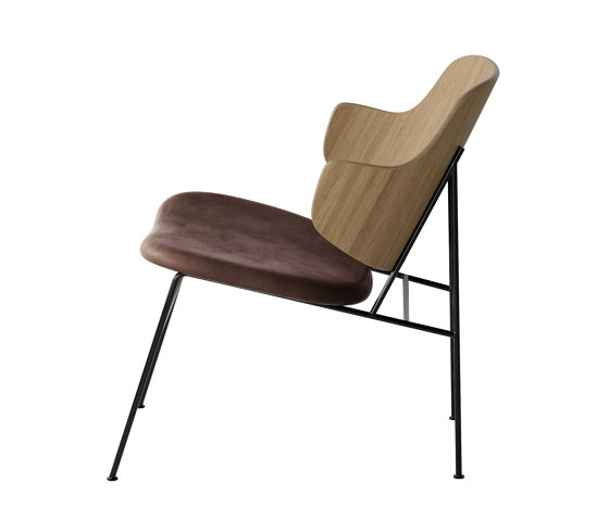 The Penguin Lounge Chair, Black Steel | Natural Oak / Dakar 0329 | Poltrone | Audo Copenhagen