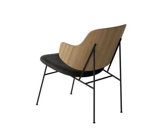 The Penguin Lounge Chair, Black Steel | Natural Oak / Dakar 0842 | Fauteuils | Audo Copenhagen