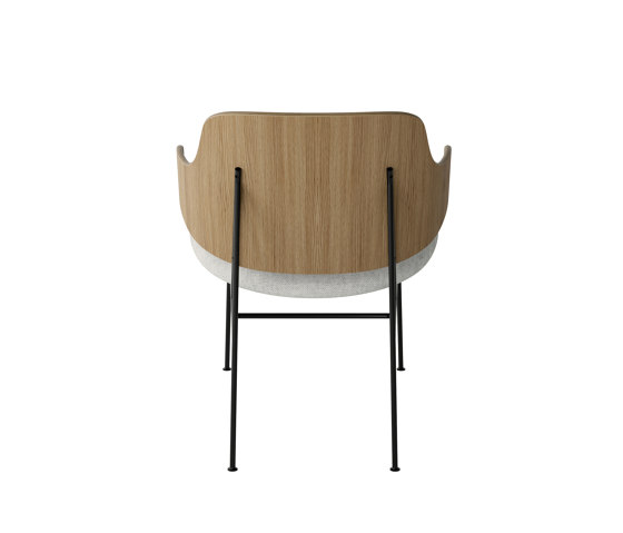 The Penguin Lounge Chair, Black Steel | Natural Oak / Hallingdal 110 | Sessel | Audo Copenhagen