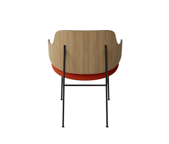 The Penguin Lounge Chair, Black Steel | Natural Oak / Hallingdal 600 | Poltrone | Audo Copenhagen