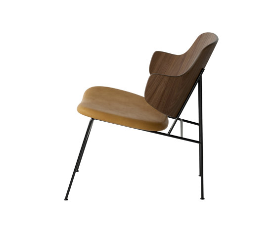The Penguin Lounge Chair, Black Steel | Walnut / Dakar 0250 | Poltrone | Audo Copenhagen