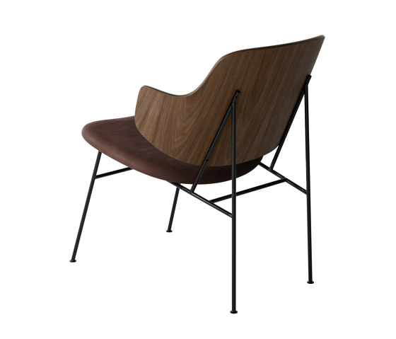 The Penguin Lounge Chair, Black Steel | Walnut / Dakar 0329 | Fauteuils | Audo Copenhagen
