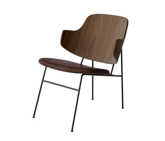 The Penguin Lounge Chair, Black Steel | Walnut / Dakar 0329 | Armchairs | Audo Copenhagen