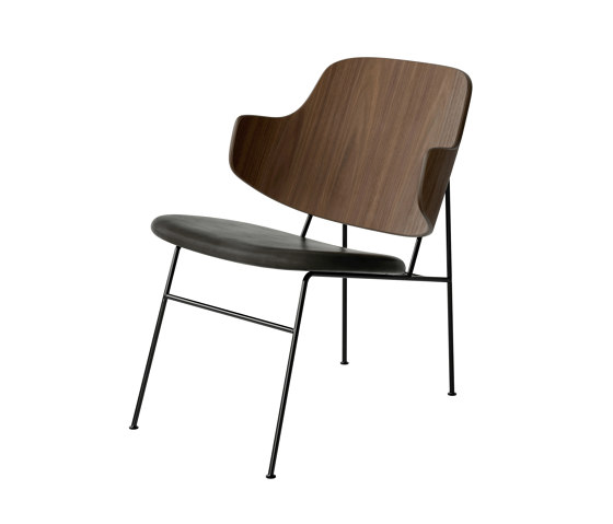 The Penguin Lounge Chair, Black Steel | Walnut / Dakar 0842 | Armchairs | Audo Copenhagen