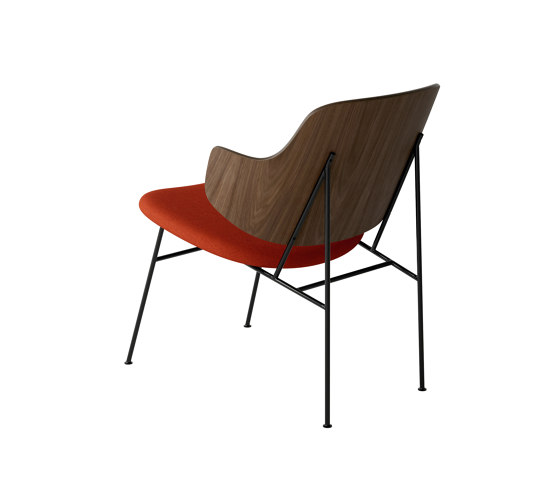 The Penguin Lounge Chair, Black Steel | Walnut / Hallingdal 600 | Sessel | Audo Copenhagen