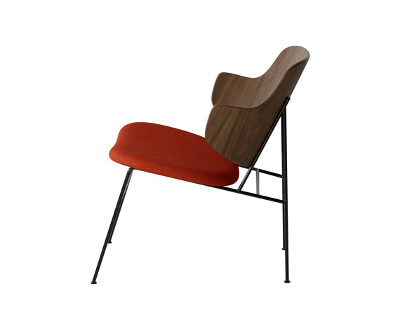 The Penguin Lounge Chair, Black Steel | Walnut / Hallingdal 600 | Sessel | Audo Copenhagen
