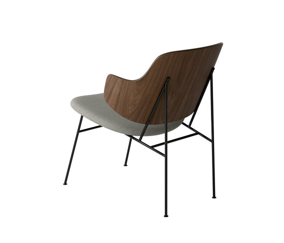 The Penguin Lounge Chair, Black Steel | Walnut / Re-Wool 218 | Sillones | Audo Copenhagen