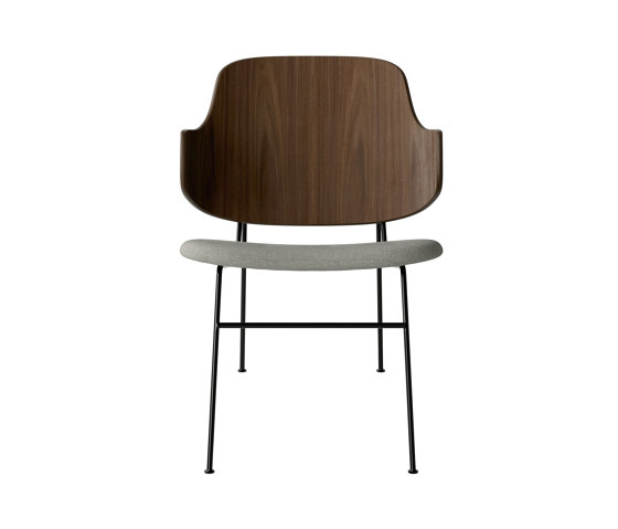 The Penguin Lounge Chair, Black Steel | Walnut / Re-Wool 218 | Sessel | Audo Copenhagen