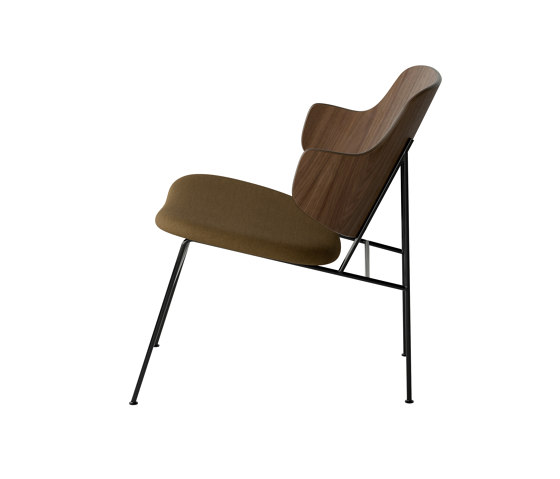 The Penguin Lounge Chair, Black Steel | Walnut / Re-Wool 448 | Poltrone | Audo Copenhagen
