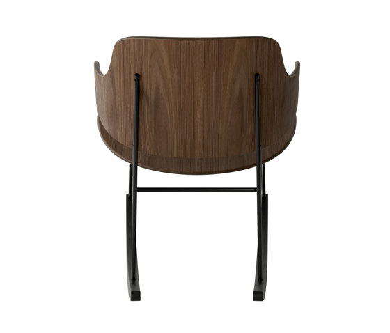 The Penguin Rocking Chair, Black Steel | Walnut / Solid Black Ash Rocker | Armchairs | Audo Copenhagen