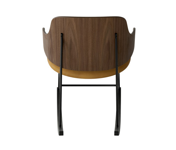 The Penguin Rocking Chair, Black Steel | Walnut / Solid Black Ash Rocker / Dakar 0250 | Poltrone | Audo Copenhagen