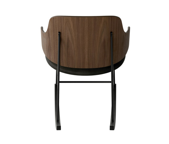 The Penguin Rocking Chair, Black Steel | Walnut / Solid Black Ash Rocker / Dakar 0842 | Poltrone | Audo Copenhagen