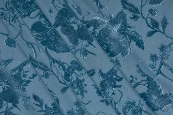 ARTEMIS Cut-Velvet - Cerulean | Tissus de décoration | House of Hackney