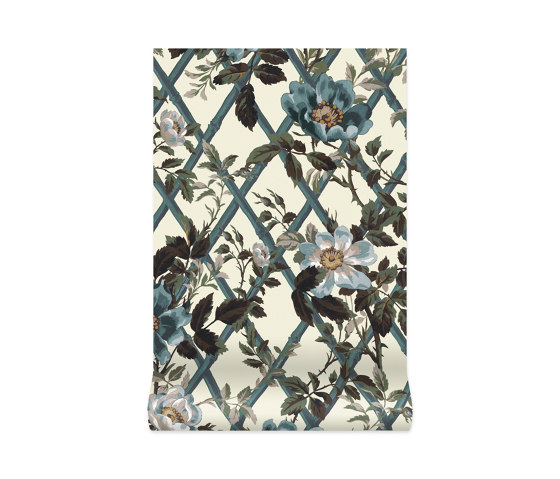 BRYHER ROSE Wallpaper - Lapis Blue | Wandbeläge / Tapeten | House of Hackney