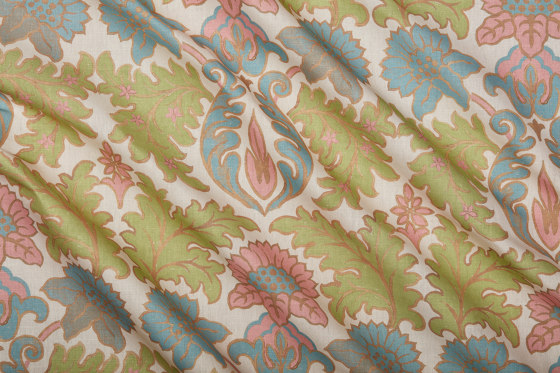 EMANIA Cotton Linen - Tourmaline | Tissus de décoration | House of Hackney