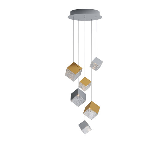 PYRITE chandelier 6 pcs | Suspensions | Bomma