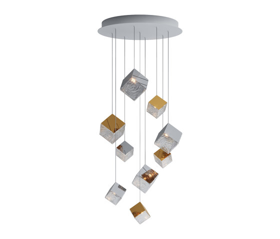PYRITE chandelier 9 pcs | Suspensions | Bomma